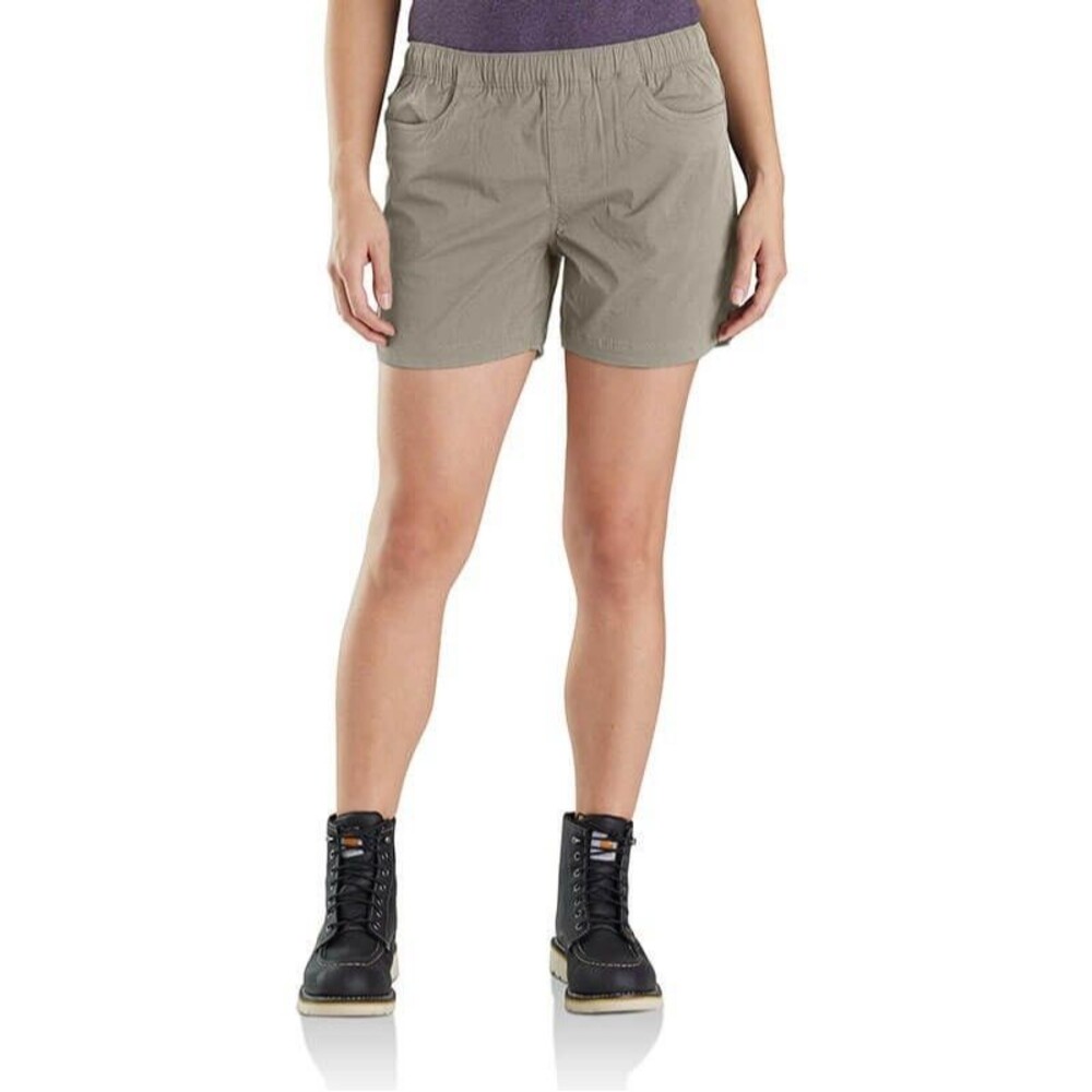 Carhartt Force Relaxed Fit Ripstop 5-Pocket Work Short Womens Large Beige